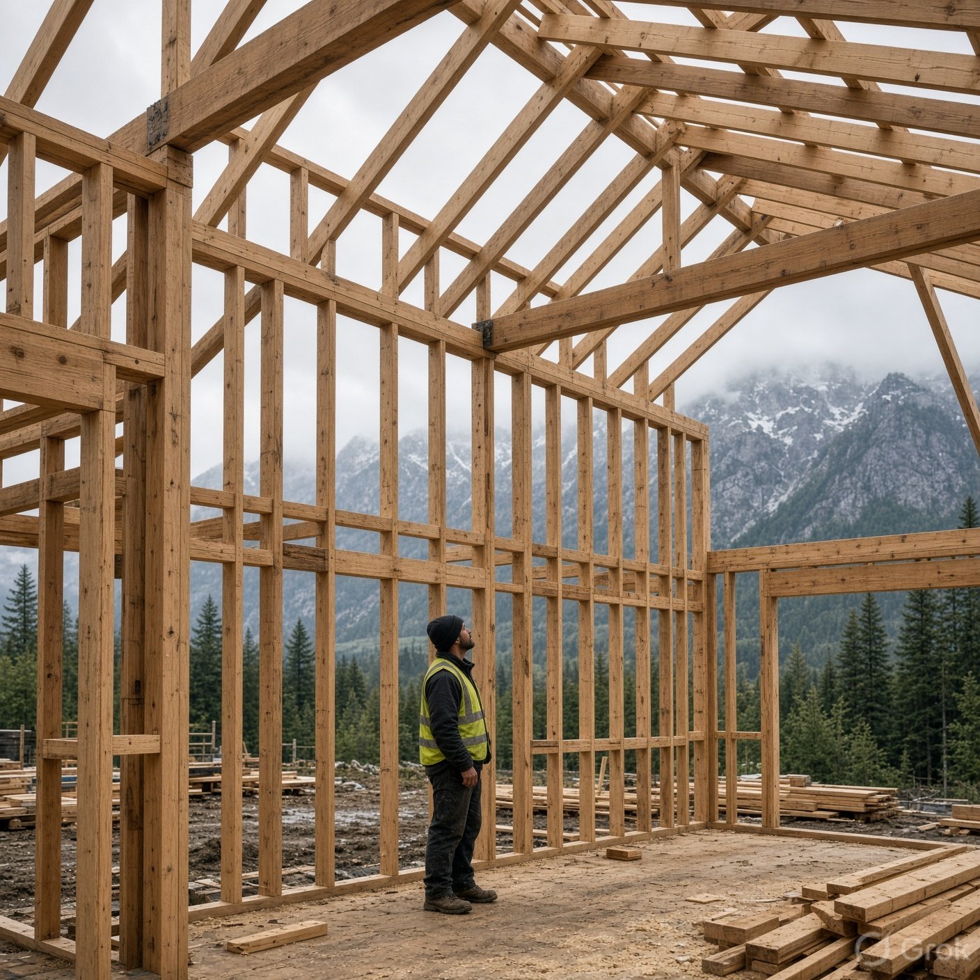 Framing on a new build