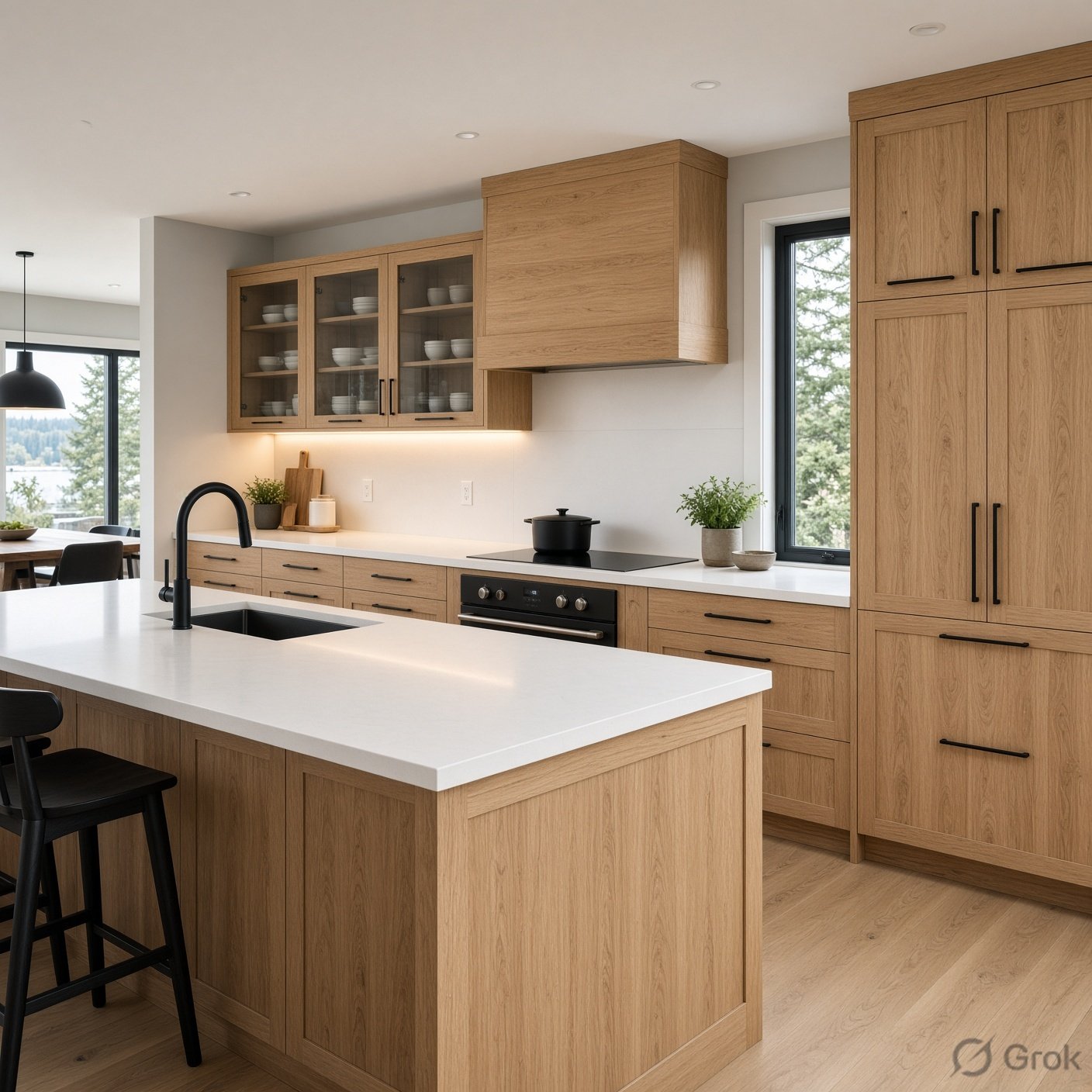 Detail of a finished kitchen renovation